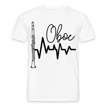 Oboe - Männer T-Shirt - Weiß - Vorne - AI Model Male 178 dark (178cm)