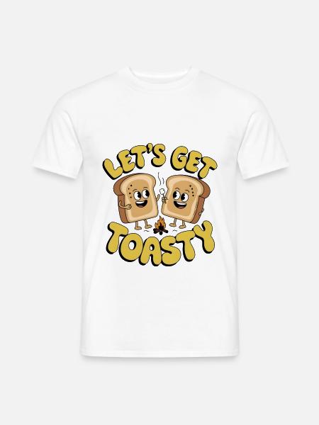 Lass uns warm werden - Männer T-Shirt - Weiß