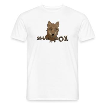 Fuchs schlauer Fuchs schlau wie ein Fuchs - Männer T-Shirt - Weiß - Vorne - AI Model Male 178 dark (178cm)