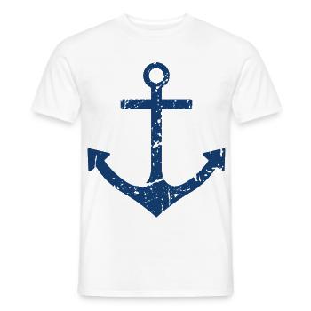 Anker - Männer T-Shirt - Weiß - Vorne - AI Model Male 178 dark (178cm)