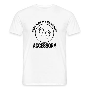 Füße sind mein liebstes Accessoire - Männer T-Shirt - Weiß - Vorne - AI Model Male 178 dark (178cm)