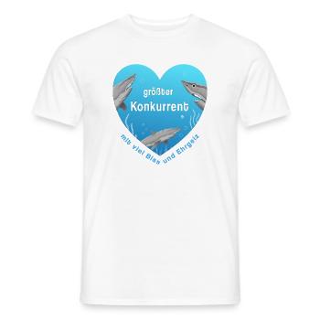 größter Konkurrent - Männer T-Shirt - Weiß - Vorne - AI Model Male 178 dark (178cm)