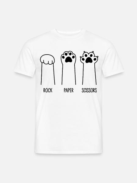 Roche Papier Ciseaux - T-shirt homme - blanc