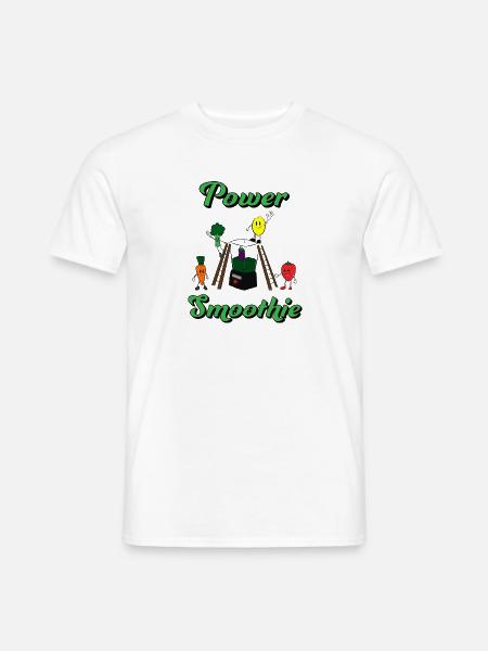 Smoothie Power - Männer T-Shirt - Weiß