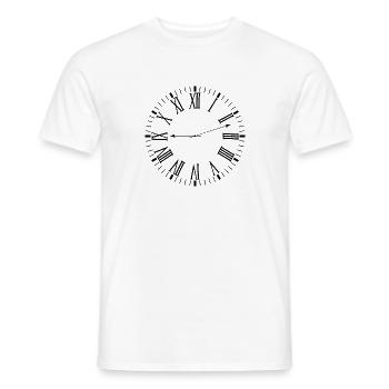 Römische Uhr - Männer T-Shirt - Weiß - Vorne - AI Model Male 178 dark (178cm)