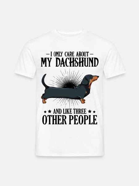 dachshund - Men's T-Shirt - white
