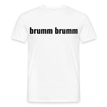 hum hum - Men's T-Shirt - white - Front - AI Model Male 178 dark (178cm)