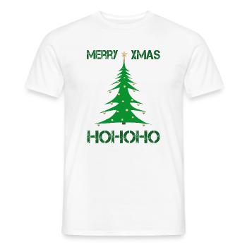 Merry Christmas xmas - Männer T-Shirt - Weiß - Vorne - AI Model Male 178 dark (178cm)
