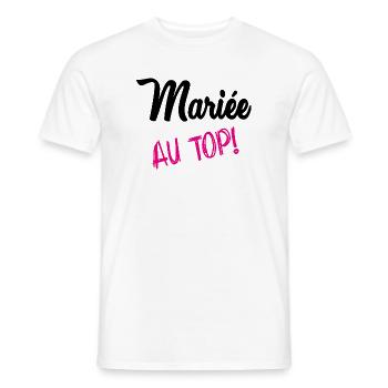 HEIRAT - Männer T-Shirt - Weiß - Vorne - AI Model Male 178 dark (178cm)