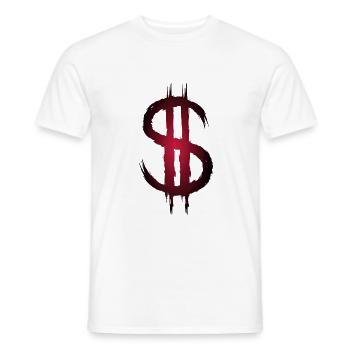 Dollarzeichen Dollar Geld Symbol - Männer T-Shirt - Weiß - Vorne - AI Model Male 178 dark (178cm)