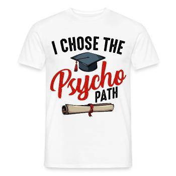 psychologist - Men's T-Shirt - white - Front - AI Model Male 178 dark (178cm)