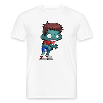 Zombie - Männer T-Shirt - Weiß - Vorne - AI Model Male 178 dark (178cm)