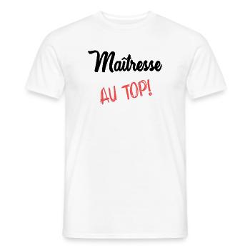 GELIEBTE - Männer T-Shirt - Weiß - Vorne - AI Model Male 178 dark (178cm)