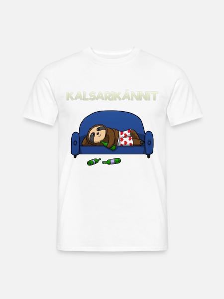 Kalsarikännit - Männer T-Shirt - Weiß