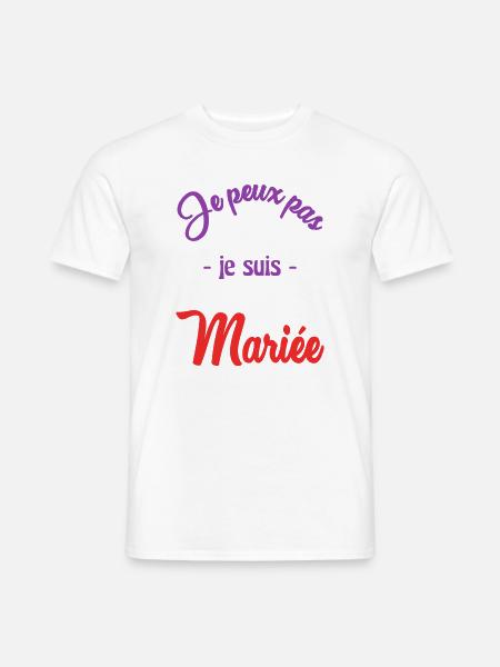 MARIEE. FUTURE MARIEE - T-shirt homme - blanc