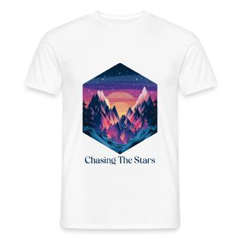 Chasing The Stars - Men's T-Shirt - white - Front - AI Model Male 178 dark (178cm)