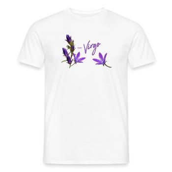Jungfrau Sternzeichen Jungfrau Glockenblume - Männer T-Shirt - Weiß - Vorne - AI Model Male 178 dark (178cm)
