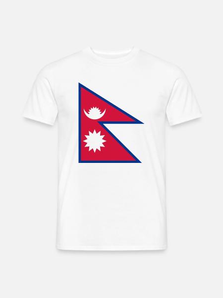 Nepal - Männer T-Shirt - Weiß