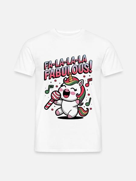 Fa-la-la-la Fabulous! - Men's T-Shirt - white
