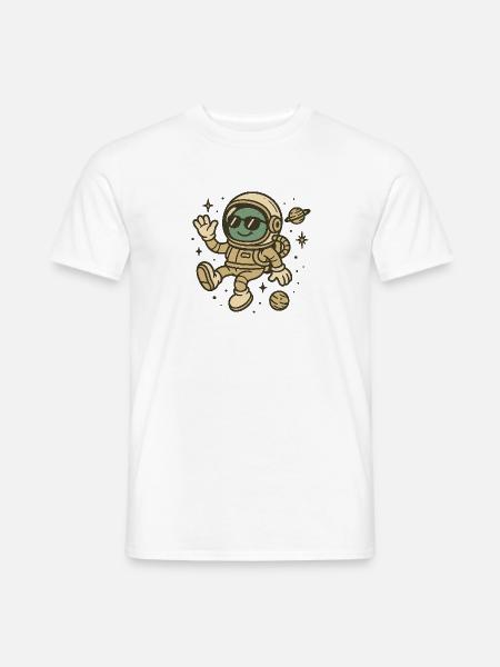 Willkommen im All - Männer T-Shirt - Weiß