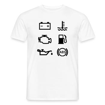 Autolichter - Männer T-Shirt - Weiß - Vorne - AI Model Male 178 dark (178cm)