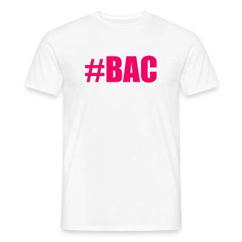 BAC. BACCALAUREAT. BREVET. DNB. EXAMEN. BRAVO - T-shirt homme - blanc - Devant - AI Model Male 178 dark (178cm)