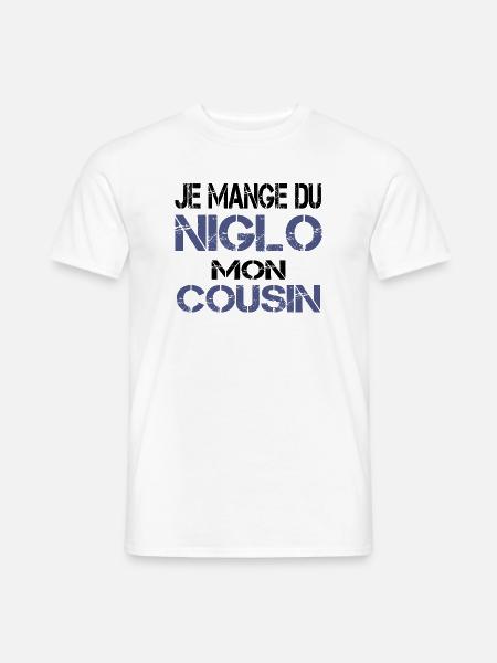 Je mange du Niglo - T-shirt homme - blanc