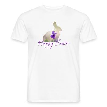 Happy Easter - Männer T-Shirt - Weiß - Vorne - AI Model Male 178 dark (178cm)
