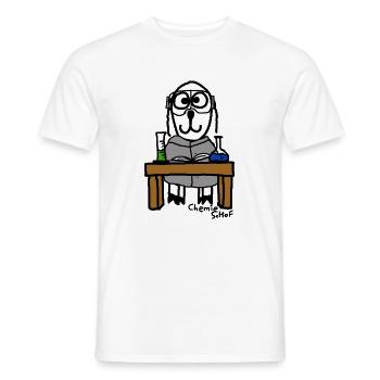 Chemie ScHoF - Männer T-Shirt - Weiß - Vorne - AI Model Male 178 dark (178cm)