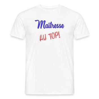 GELIEBTE - Männer T-Shirt - Weiß - Vorne - AI Model Male 178 dark (178cm)