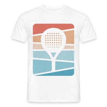 Padeltennis Padelschläger Padelspieler Padel - Männer T-Shirt - Weiß - Vorne - AI Model Male 178 dark (178cm)
