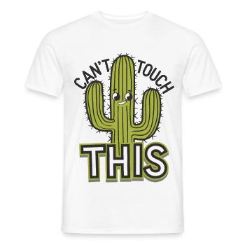 Can't Touch This - Men's T-Shirt - white - Front - AI Model Male 178 dark (178cm)