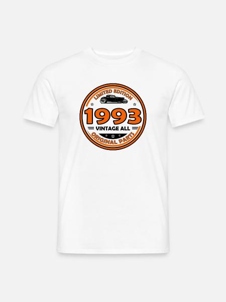 Jahrgang 1993 - Männer T-Shirt - Weiß