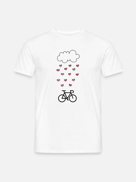 Ich liebe Radfahren Radfahren Radfahren - Männer T-Shirt - Weiß