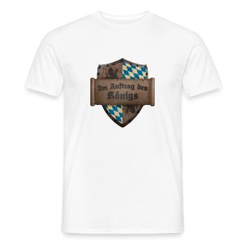 Im Auftrag des Königs Bayern Lustige Sprüche Humor - Männer T-Shirt - Weiß - Vorne - AI Model Male 178 dark (178cm)