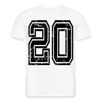 20 Denizli used look - Männer T-Shirt - Weiß - Vorne - AI Model Male 178 dark (178cm)