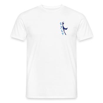 sylt blau mit schriftzug - Männer T-Shirt - Weiß - Vorne - AI Model Male 178 dark (178cm)