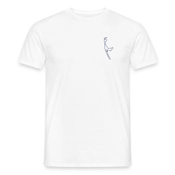 sylt umriss blau - Männer T-Shirt - Weiß - Vorne - AI Model Male 178 dark (178cm)