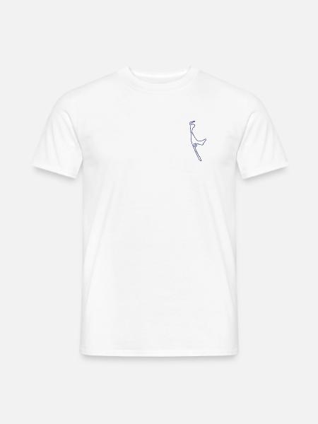 sylt umriss blau - Männer T-Shirt - Weiß