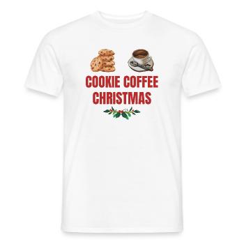 Cookie Café Réveillon de Noël - T-shirt homme - blanc - Devant - AI Model Male 178 dark (178cm)