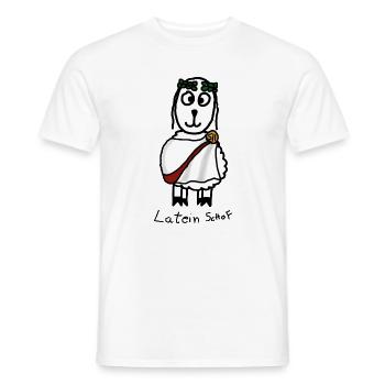 Latein ScHoF - Männer T-Shirt - Weiß - Vorne - AI Model Male 178 dark (178cm)