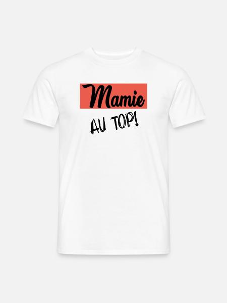 MAMIE - T-shirt homme - blanc