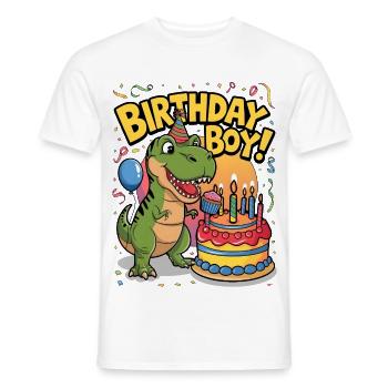 Birthday Boy - Men's T-Shirt - white - Front - AI Model Male 178 dark (178cm)