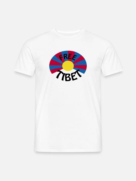 free tibet - Männer T-Shirt - Weiß