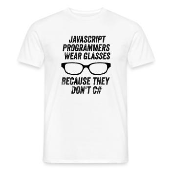Lustige Javascript-Programmierer - Männer T-Shirt - Weiß - Vorne - AI Model Male 178 dark (178cm)