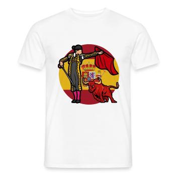 Es lebe der Stierkampf - Männer T-Shirt - Weiß - Vorne - AI Model Male 178 dark (178cm)
