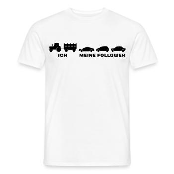 Ich, meine Follower - Bauer Landwirt - Männer T-Shirt - Weiß - Vorne - AI Model Male 178 dark (178cm)