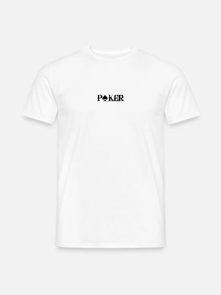 Poker - Männer T-Shirt - Weiß