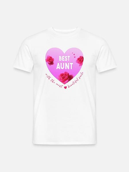 best aunt - Männer T-Shirt - Weiß