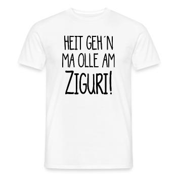 Ziguri - heute gehen mir alle am Nerv - österreich - Männer T-Shirt - Weiß - Vorne - AI Model Male 178 dark (178cm)